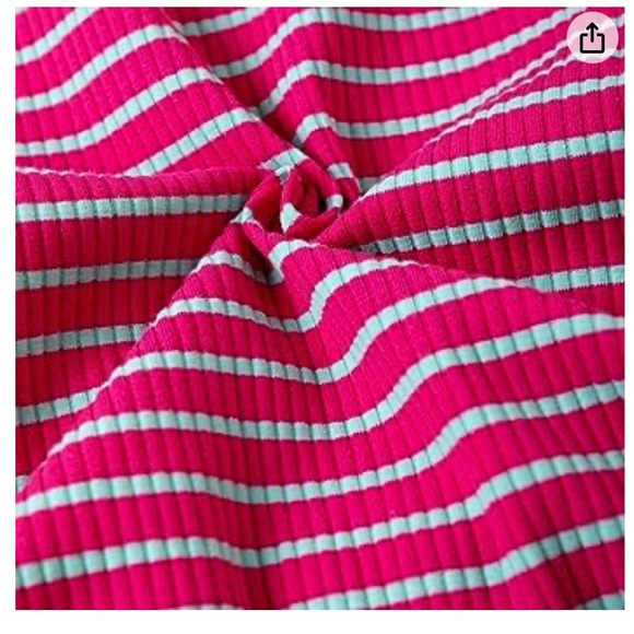 LOVINPET LARGE🐶DOG🐶 PAJAMAS PINK RED & GREEN STRIPES FULL BODY COVERAGE🌟NWT🌟 - Picture 7 of 14